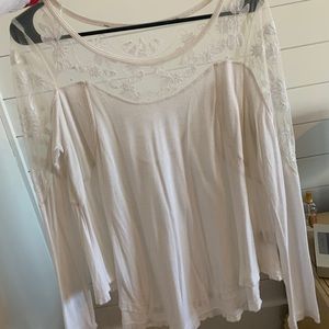 Free People Embroidered Top Small